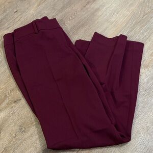 LOFT Women's Burgundy Trousers